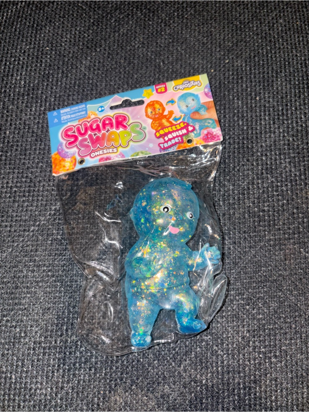 Orb Sugar Swaps Onesies Blue Glitter baby series #2